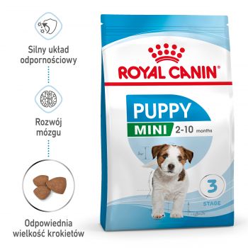 ROYAL CANIN Mini Puppy karma sucha dla szczeniąt, od 2 do 10 miesiąca życia, ras małych 8 KG