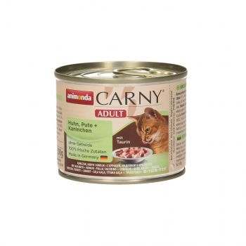 ANIMONDA CARNY PUSZKA 200G KOT KURCZAK/INDYK/KRÓLIK 83739