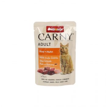 ANIMONDA CARNY SASZETKA 85G WOŁOWINA/KURCZAK 83078