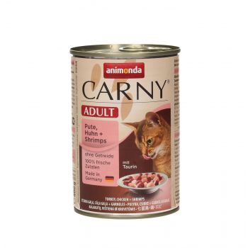ANIMONDA CARNY PUSZKA 400G KOT INDYK/KURCZAK/KREWETKI 83740