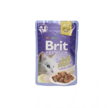 BRIT KOT SASZETKA 85G FILECIKI Z WOŁOWINY W GALARETCE