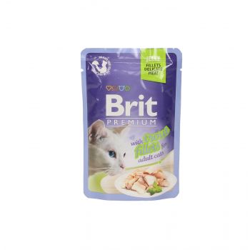 BRIT KOT SASZETKA 85G FILECIKI Z PSTRĄGA W GALARETCE