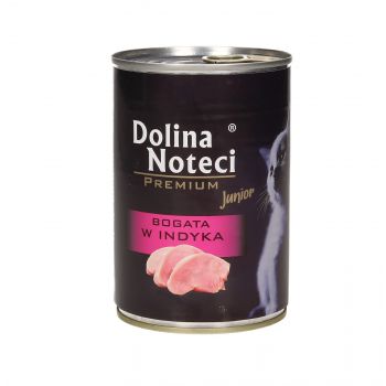 DOLINA NOTECI PREMIUM KOT PUSZKA 400G JUNIOR BOGATA W INDYKA
