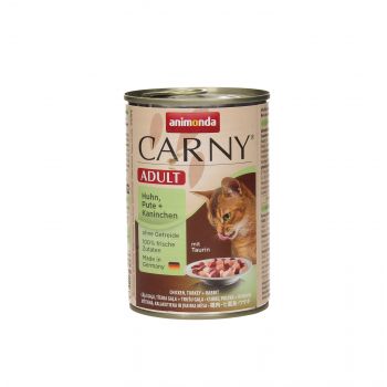 ANIMONDA CARNY PUSZKA 400G KOT KURCZAK/INDYK/KRÓLIK 83742