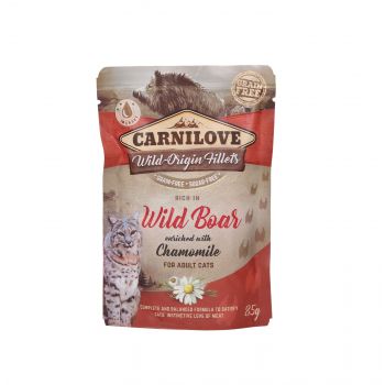 CARNILOVE KOT SASZETKA WILD BOAR & CHAMOMILE 85G