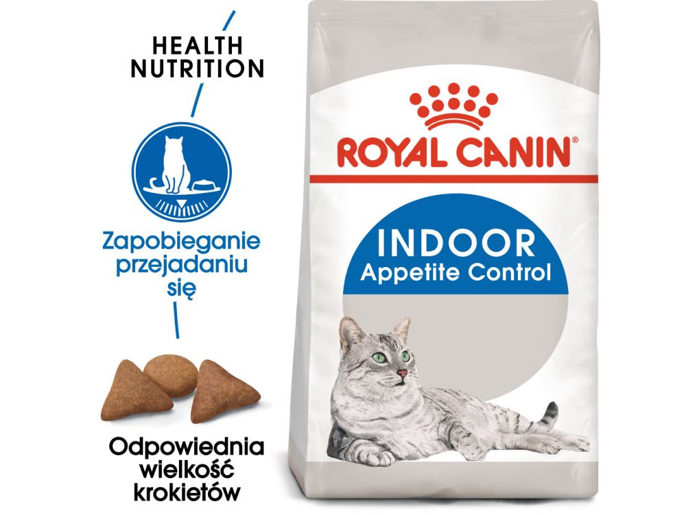 ROYAL CANIN Indoor Apetite Control karma sucha dla kotów dorosłych, przebywających wyłącznie w domu, domagających się jedzenia 0,4 KG