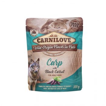CARNILOVE PIES SASZETKA CARP&BLACK CARROT 300 G