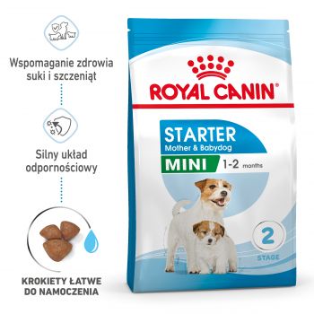 ROYAL CANIN Mini Starter Mother & Babydog karma sucha dla suk w ciąży i okresie laktacji oraz szczeniąt, od 4 do 8 tygodnia, ras małych 1 KG