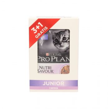 PRO PLAN CAT SASZETKA KITTEN INDYK W SOSIE 85G 3+1 GRATIS 12489835