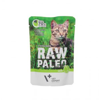 4T RAW PALEO CAT 100G STERILISED GAME MEAT SASZETKA