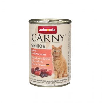 ANIMONDA CARNY PUSZKA 400G KOT SENIOR WOŁOWINA/SERCA INDYCZE 83727