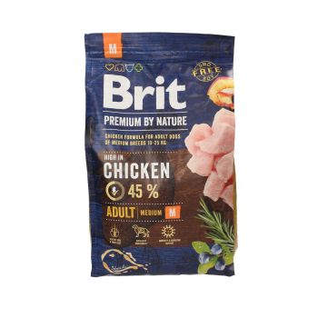 BRIT PREMIUM BY NATURE ADULT MEDIUM BREED 3KG