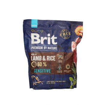 BRIT PREMIUM BY NATURE SENSITIVE LAMB&RICE 1KG