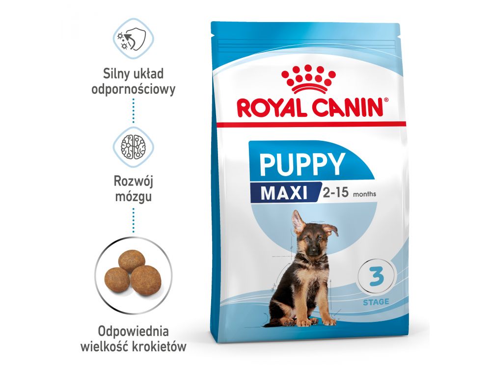 ROYAL CANIN Maxi Puppy karma sucha dla szczeniąt, od 2 do 15 miesiąca życia, ras dużych 1 KG