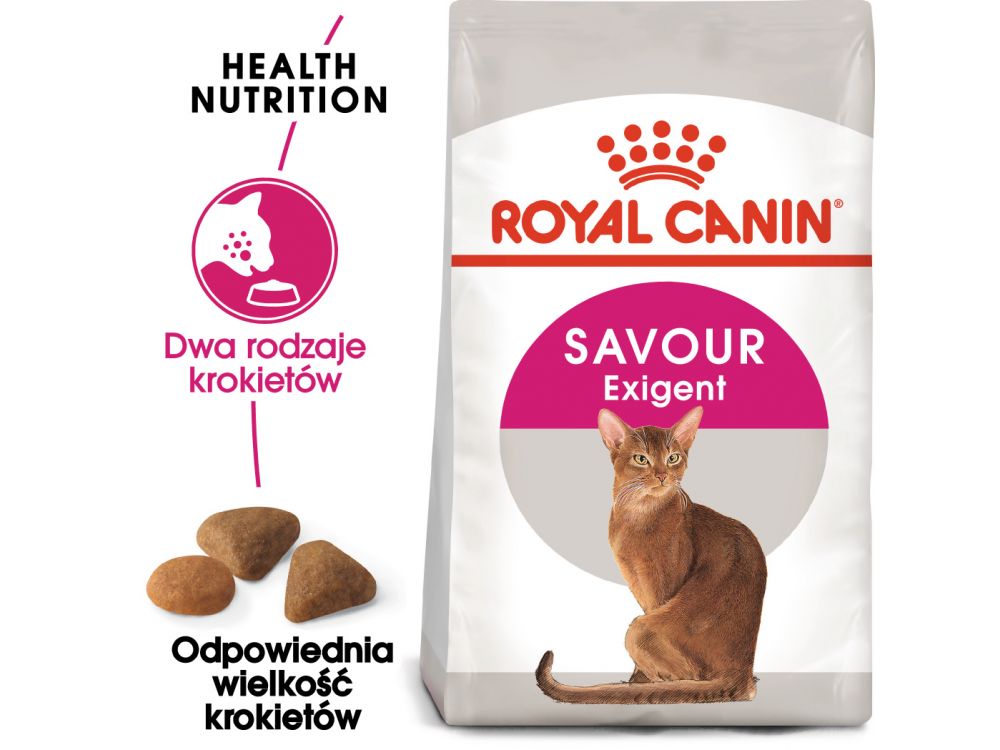 ROYAL CANIN Exigent Savour Sensation karma sucha dla kotów dorosłych, wybrednych, kierujących się teksturą krokieta 10 KG