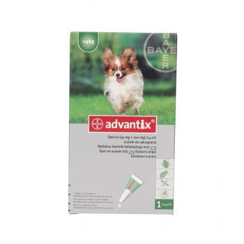 ADVANTIX SPOT-ON 0,4 ML 1 TUBA (DO 4KG)  ROZTWÓR DO NAKRAPIANIA