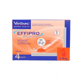 EFFIPRO    S  4 X 0,67ML  SPOT-ON  ROZTWÓR DO NAKRAPIANIA