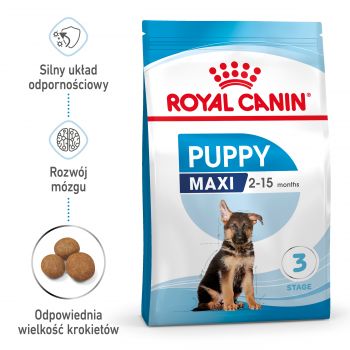 ROYAL CANIN Maxi Puppy karma sucha dla szczeniąt, od 2 do 15 miesiąca życia, ras dużych 1 KG
