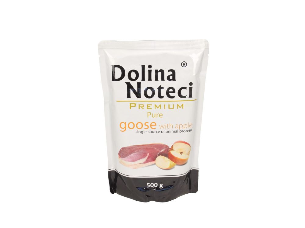 DOLINA NOTECI PREMIUM PURE GĘŚ Z JABŁKIEM SASZETKA 500G