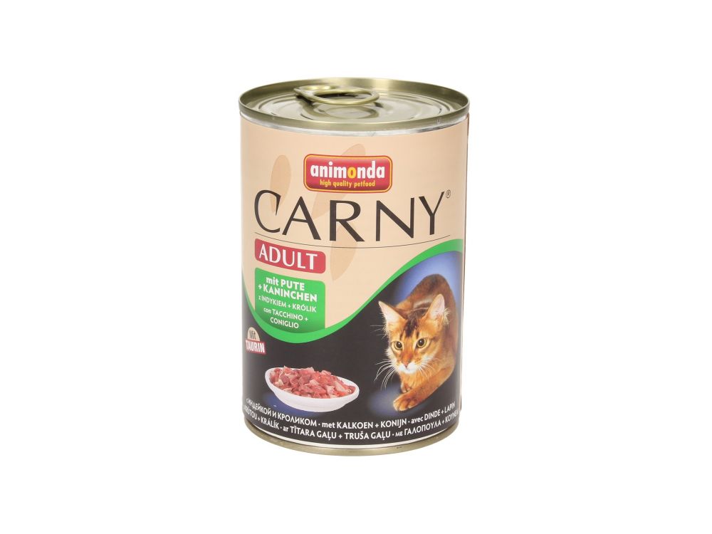 ANIMONDA CARNY PUSZKA 400G KOT WOŁOWINA/INDYK/KRÓLIK 83725