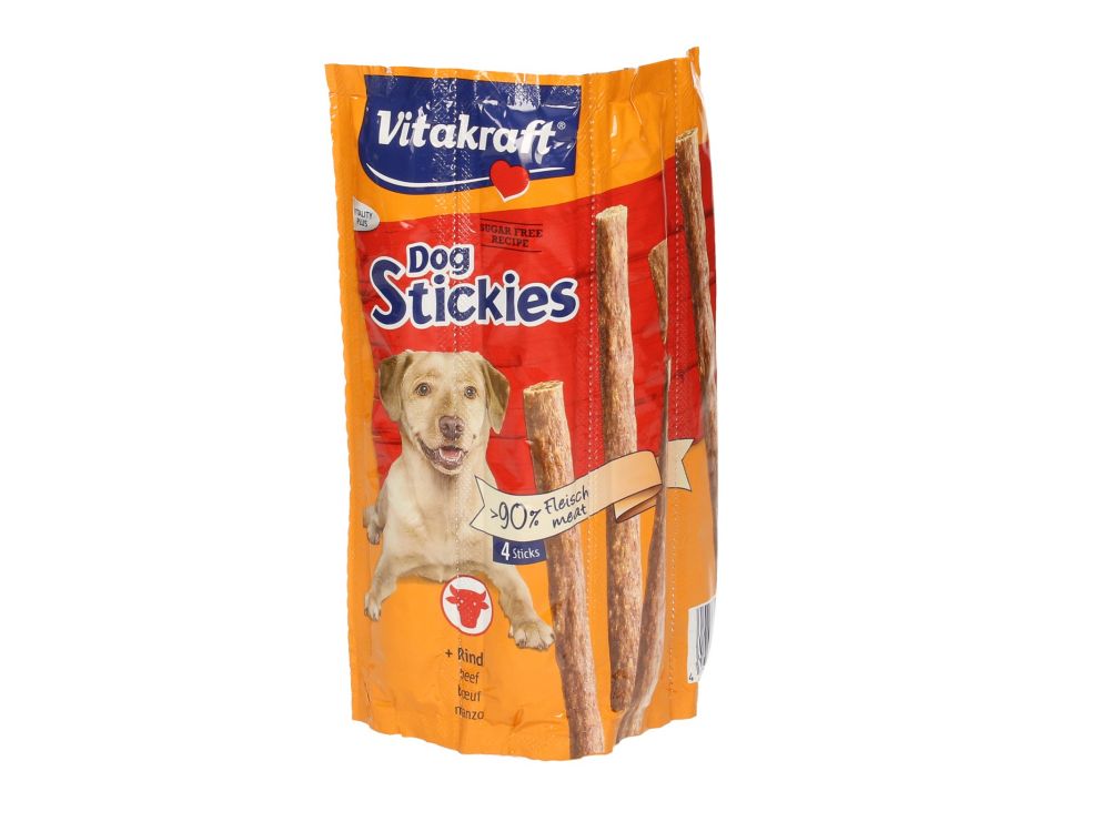 VITAKRAFT PRZYSMAK DLA PSA STICKIES 4X11G Z WOŁOWINĄ 28915