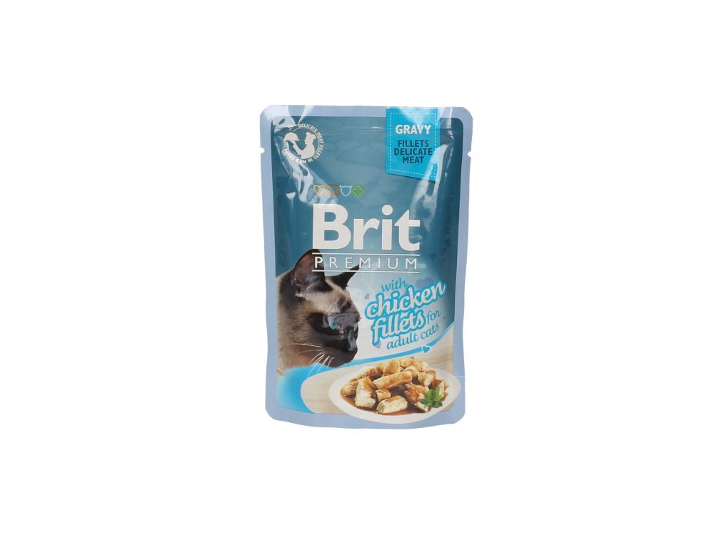 BRIT KOT SASZETKA 85G FILECIKI Z KURCZAKA W SOSIE