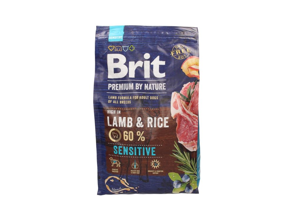 BRIT PREMIUM BY NATURE SENSITIVE LAMB&RICE 3KG