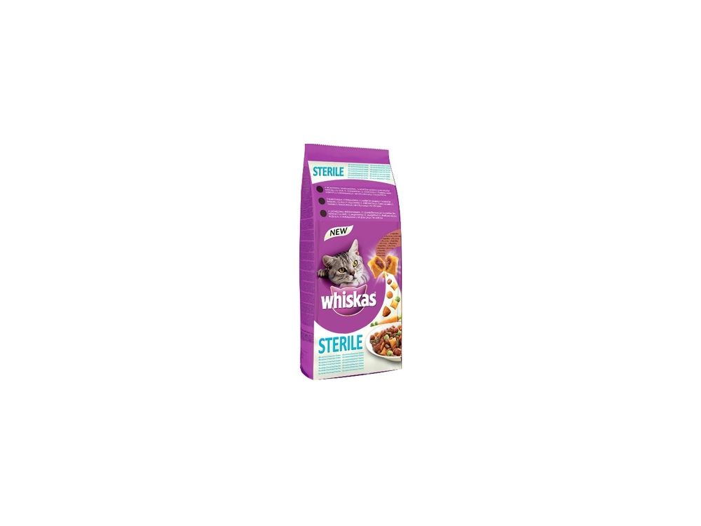 WHISKAS SUCHY STERILE Z KURCZAKIEM 14KG