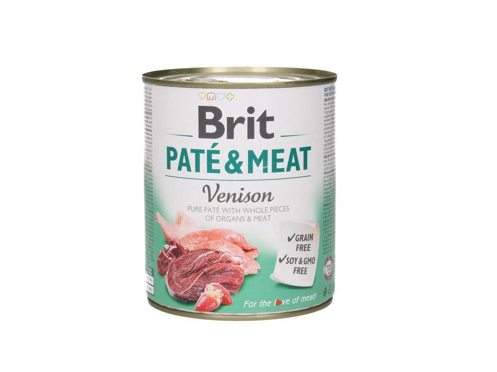 BRIT CARE PUSZKA 800G PIES PATE&MEAT VENISON