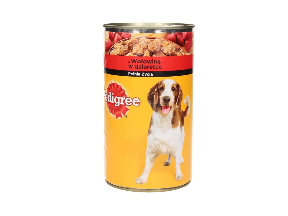 PEDIGREE PUSZKA 1200G WOŁOWINA W GALARECIE