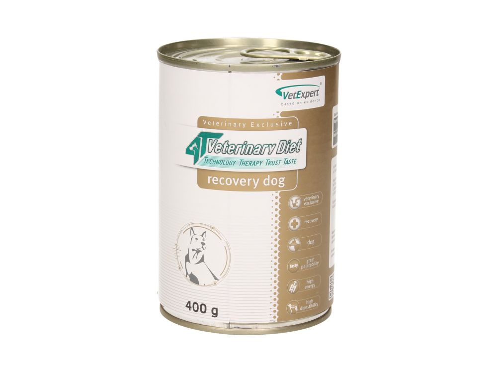 4T VETERINARY DIET DOG RECOVERY 400 G PUSZKA