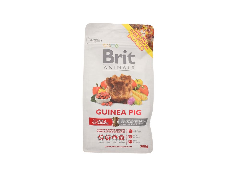 BRIT ANIMALS KARMA PEŁNOPORCJOWA DLA ŚWINKI MORSKIEJ 300G