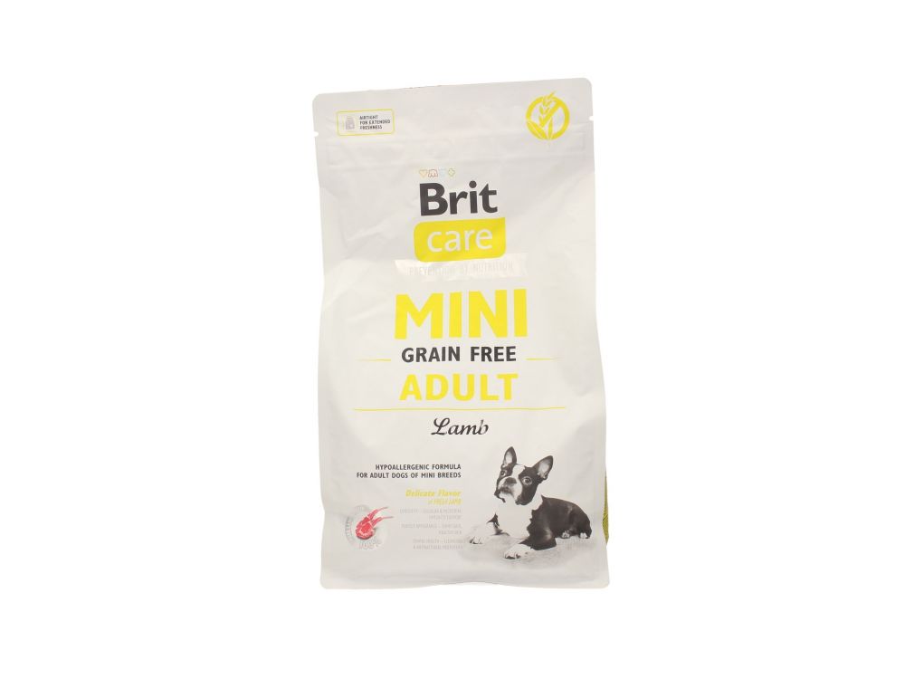 BRIT CARE MINI GRAIN FREE ADULT LAMB 2KG