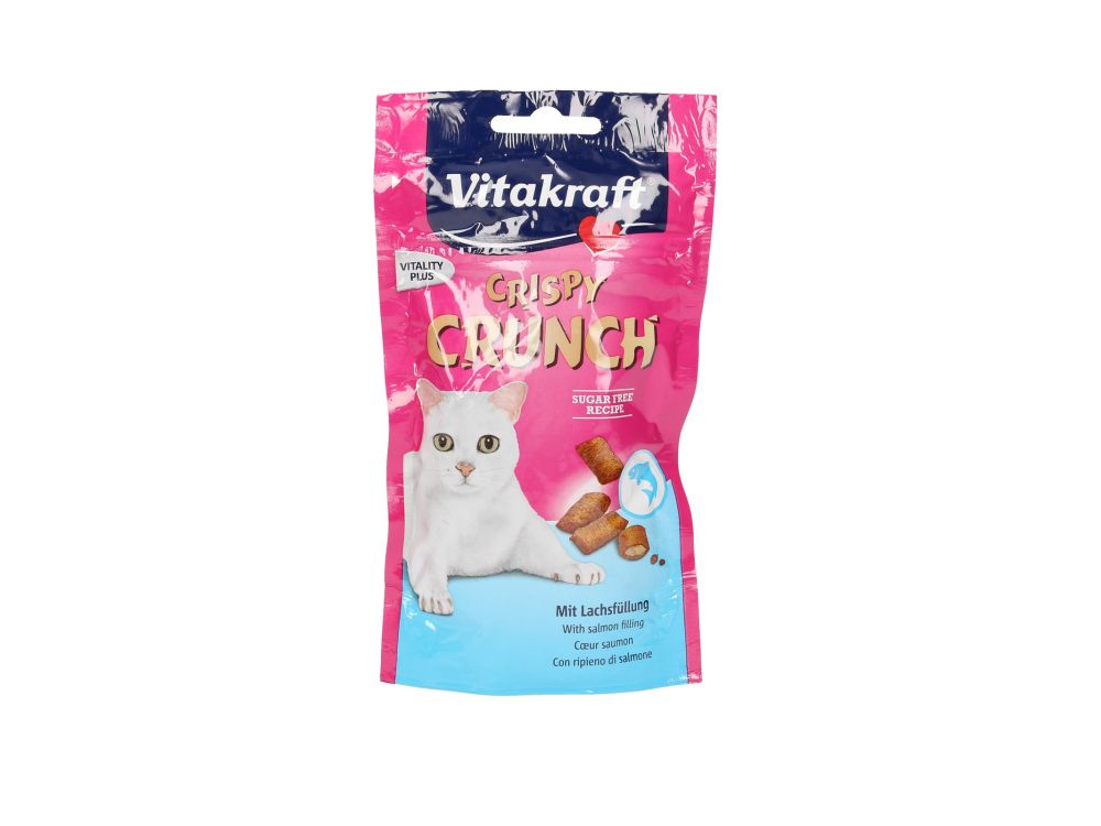 VITAKRAFT PRZYSMAK DLA KOTA CRISPY CRUNCH ŁOSOŚ 60G 28815