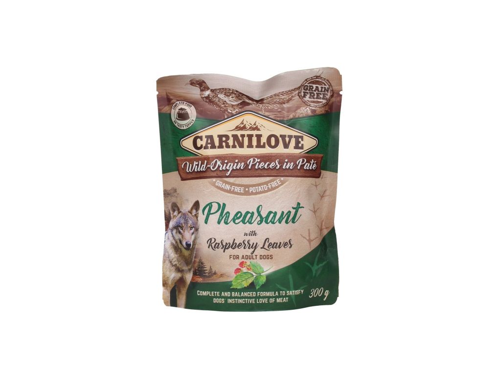 CARNILOVE PIES SASZETKA PHEASANT&RASPBERRY CARROT 300 G