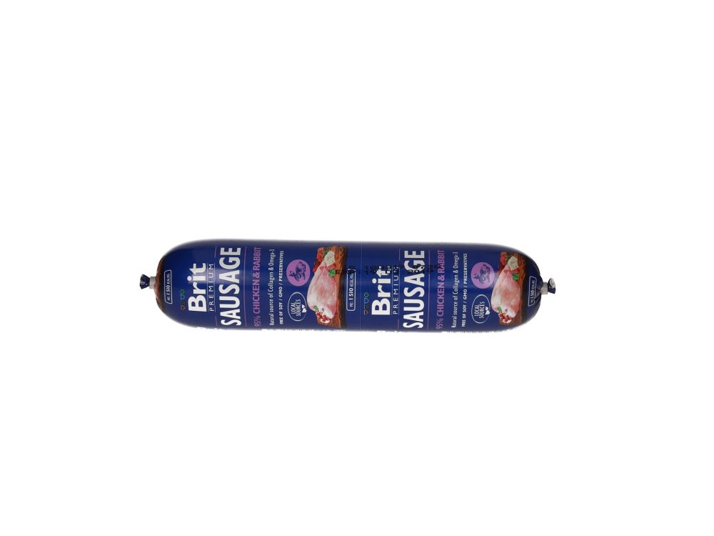 BRIT SAUSAGE CHICKEN & RABBIT 800G