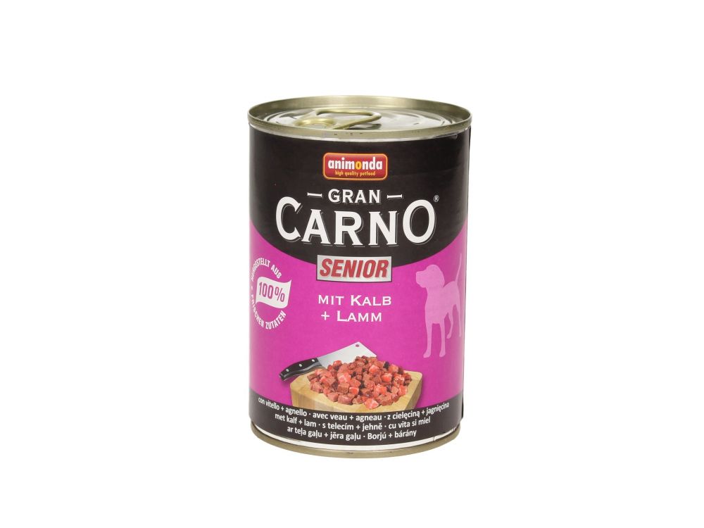 ANIMONDA GRANCARNO PUSZKA 400G SENIOR WOŁOWINA/JAGNIĘCINA 82737
