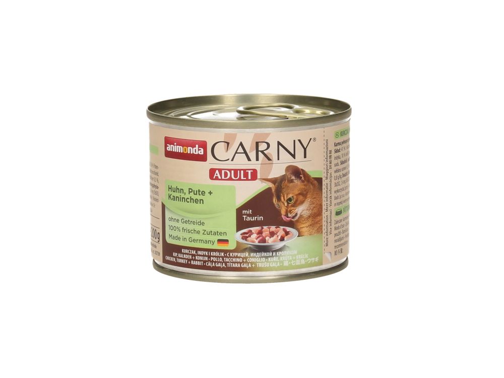 ANIMONDA CARNY PUSZKA 200G KOT KURCZAK/INDYK/KRÓLIK 83739