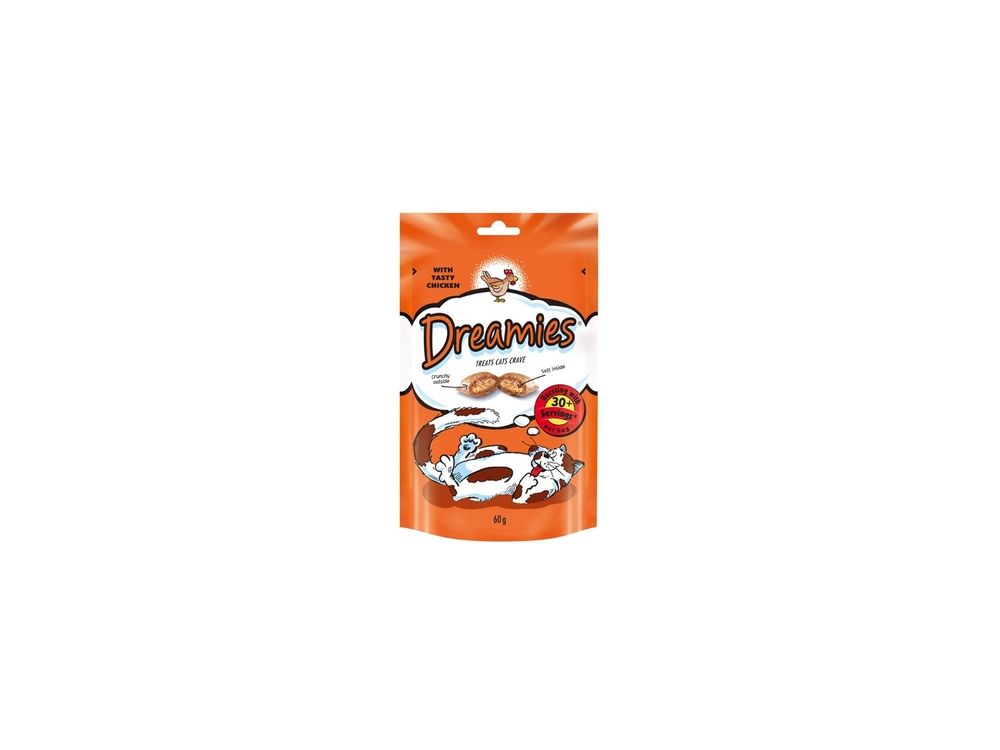 DREAMIES PRZYSMAK DLA KOTA Z KURCZAKIEM 60G