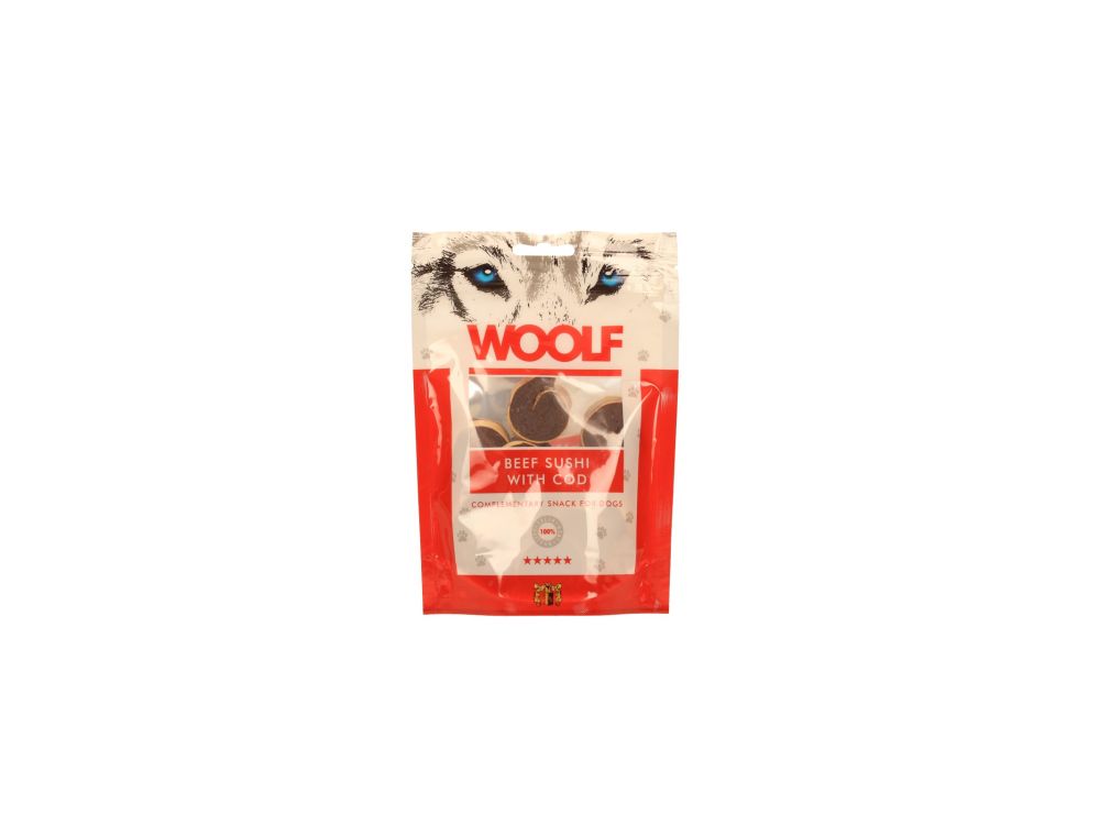 WOOLF PRZYSMAK BEEF SUSHI WITH COD 100G