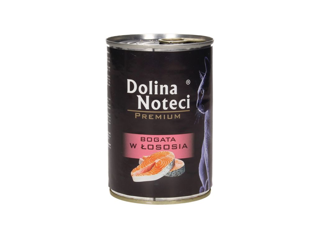 DOLINA NOTECI PREMIUM KOT PUSZKA 400G BOGATA W ŁOSOSIA