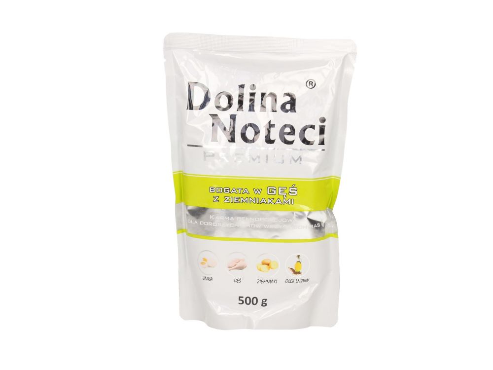 DOLINA NOTECI PREMIUM BOGATA W GĘŚ Z ZIEMNIAKAMI SASZETKA 500G