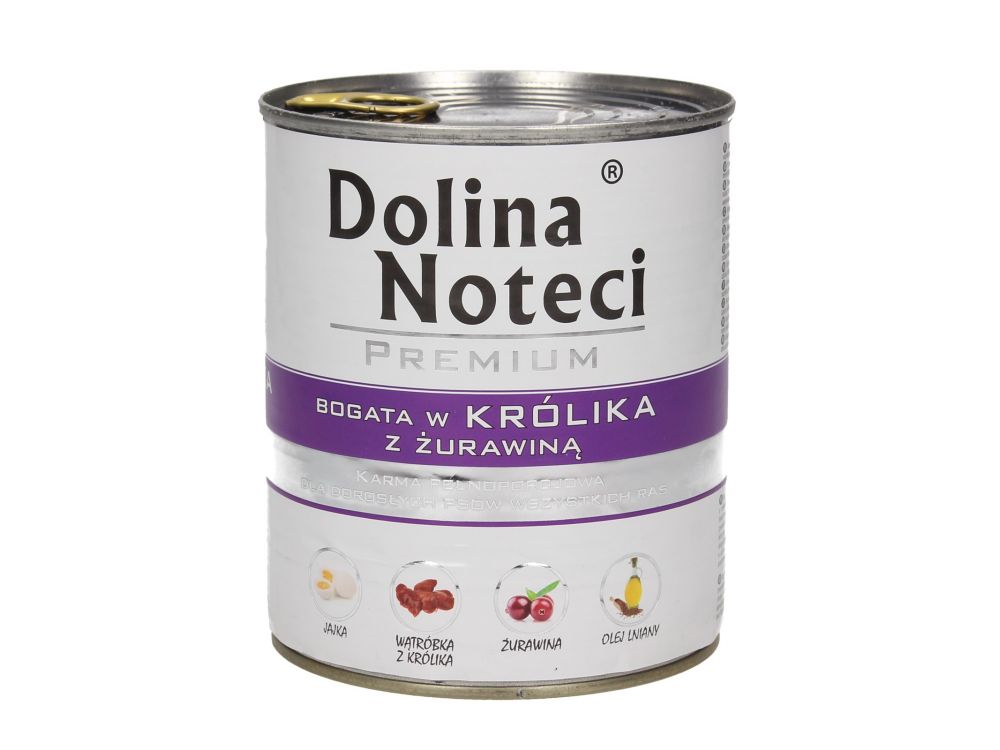 DOLINA NOTECI PREMIUM BOGATA W KRÓLIKA Z ŻURAWINĄ 800G