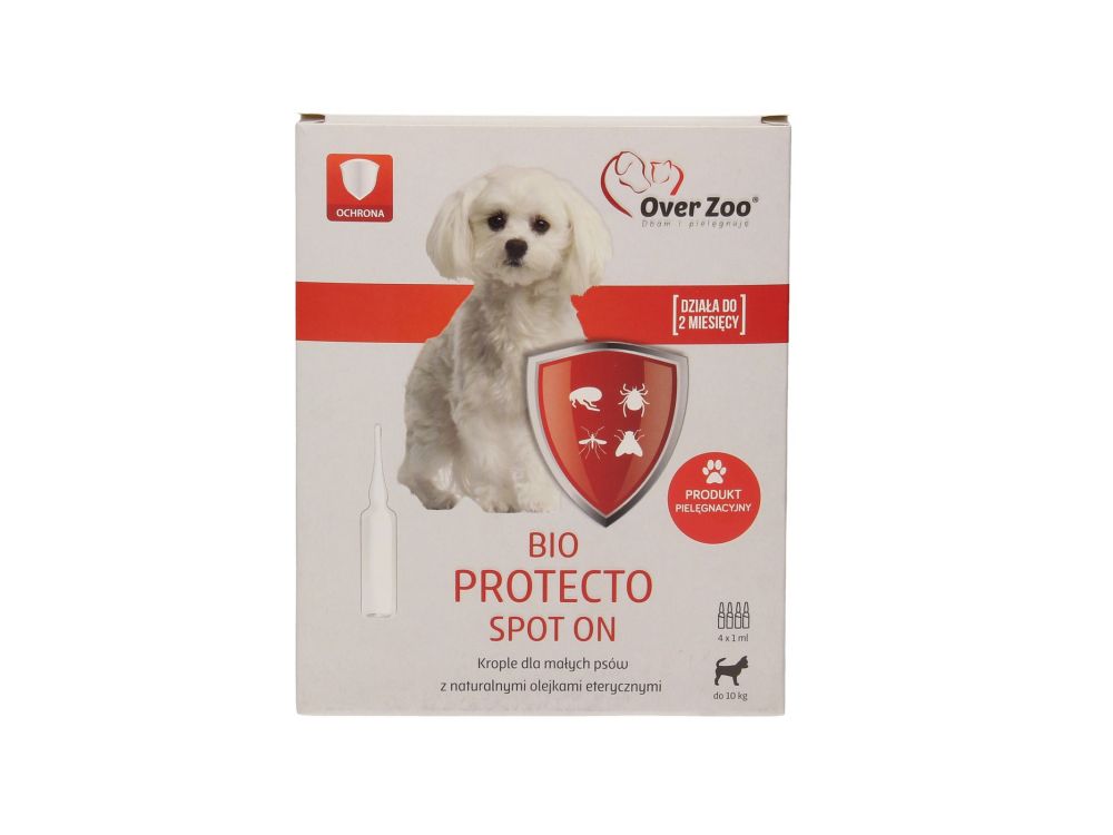 OVER ZOO BIO PROTECTO SPOT ON DLA PSÓW MAŁYCH 4 X 1 ML