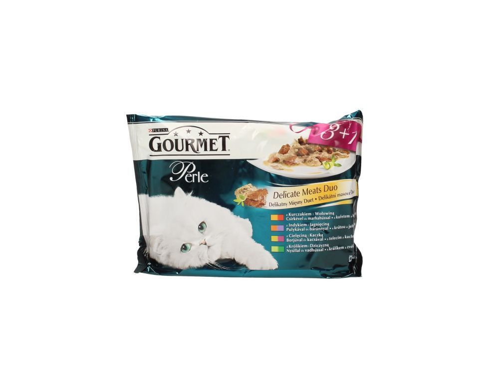 GOURMET PERLE SASZETKA 4X85G DUET MIĘSNY 12486373