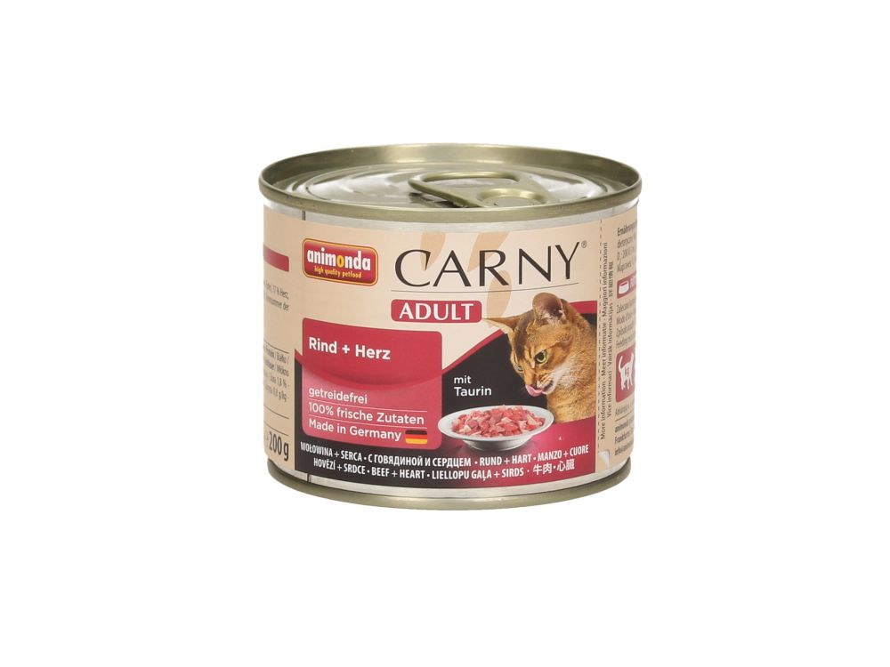 ANIMONDA CARNY PUSZKA 200G KOT WOŁOWINA/SERCA 83704
