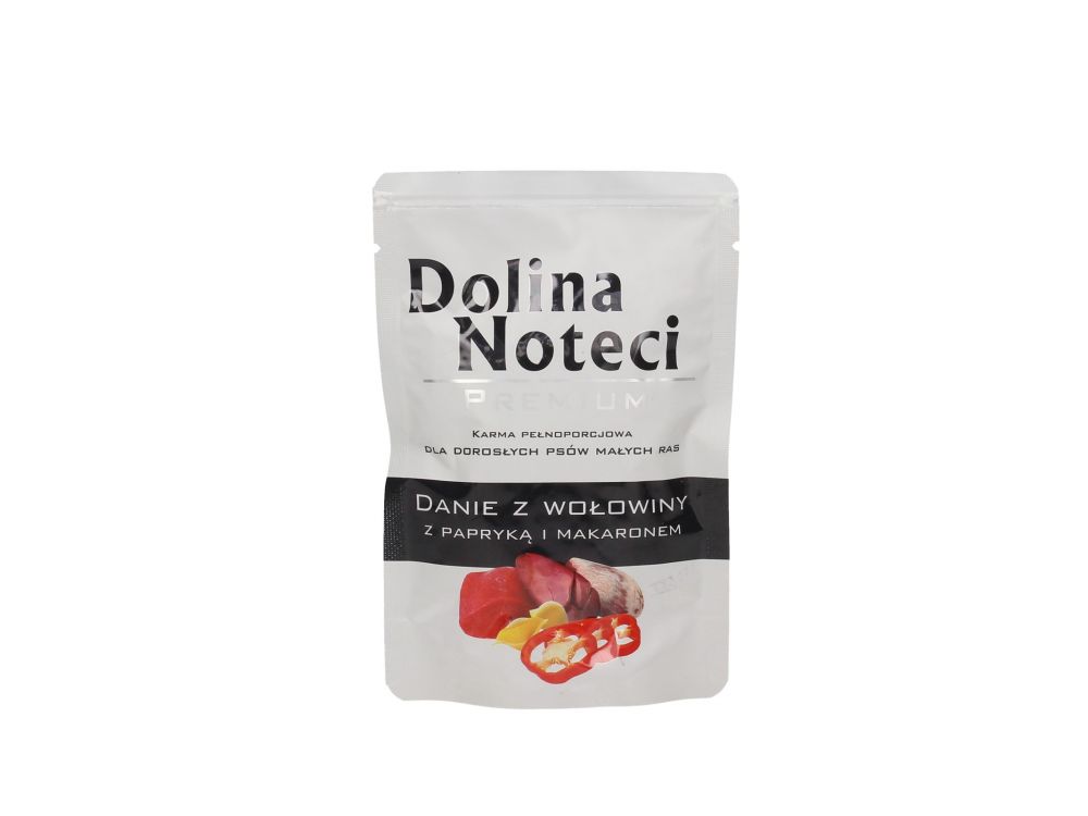 DOLINA NOTECI PREMIUM DANIE Z WOŁOWINY Z PAPRYKĄ I MAKARONEM 100G