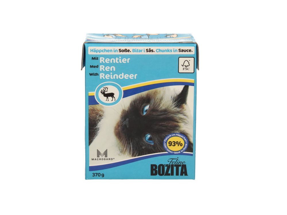 BOZITA FELINE KARTONIK 370G KAWAŁKI W SOSIE Z RENIFEREM 4930