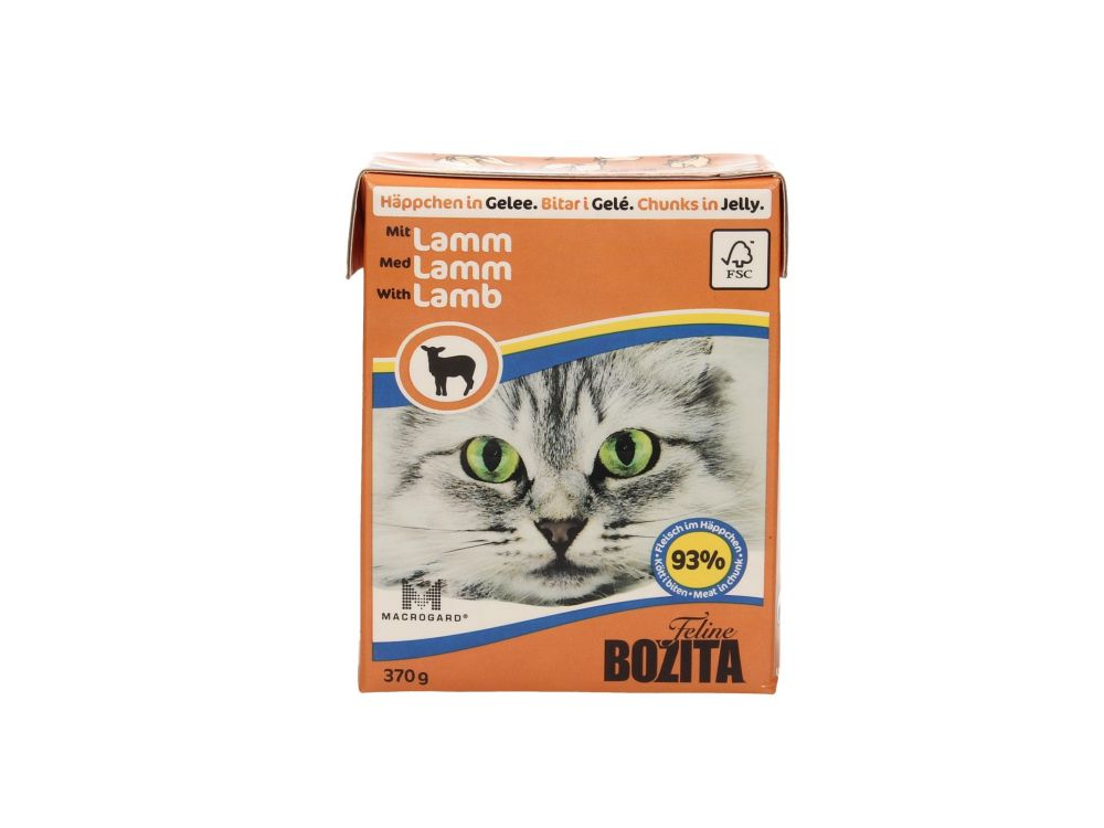 BOZITA FELINE KARTONIK 370G KAWAŁKI W GALARECIE Z JAGNIĘCINĄ 4914