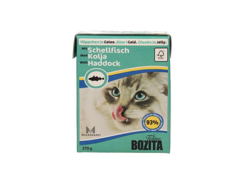 BOZITA FELINE KARTONIK 370G KAWAŁKI W GALARECIE Z DORSZEM 4910